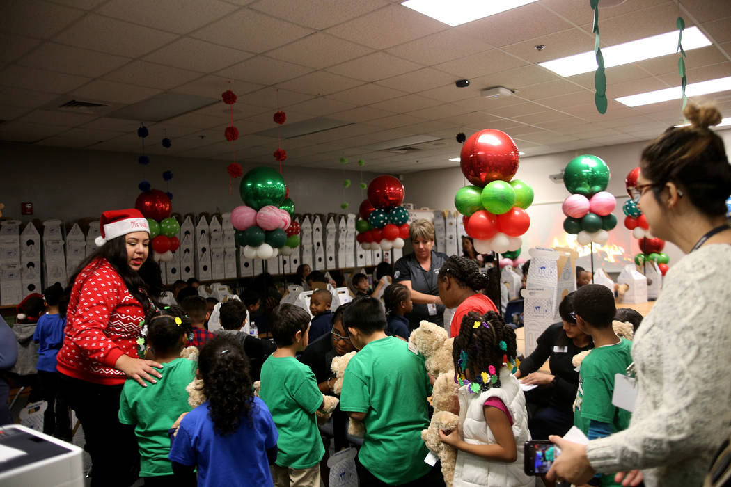Reed Elementary students assemble, cuddle BuildABear toys North Las