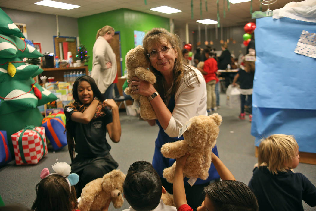Reed Elementary students assemble, cuddle BuildABear toys North Las