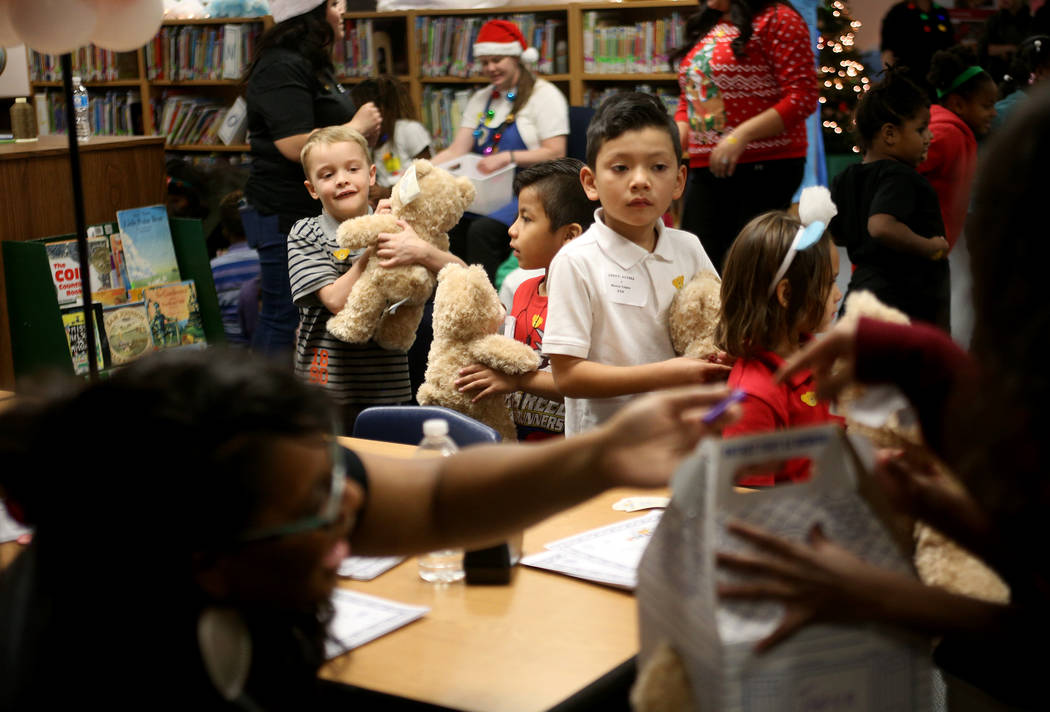 Reed Elementary students assemble, cuddle BuildABear toys Las Vegas
