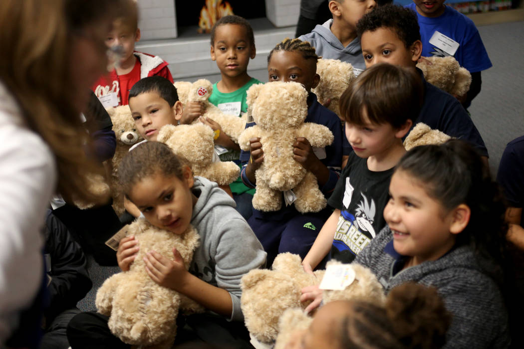 Reed Elementary students assemble, cuddle BuildABear toys North Las