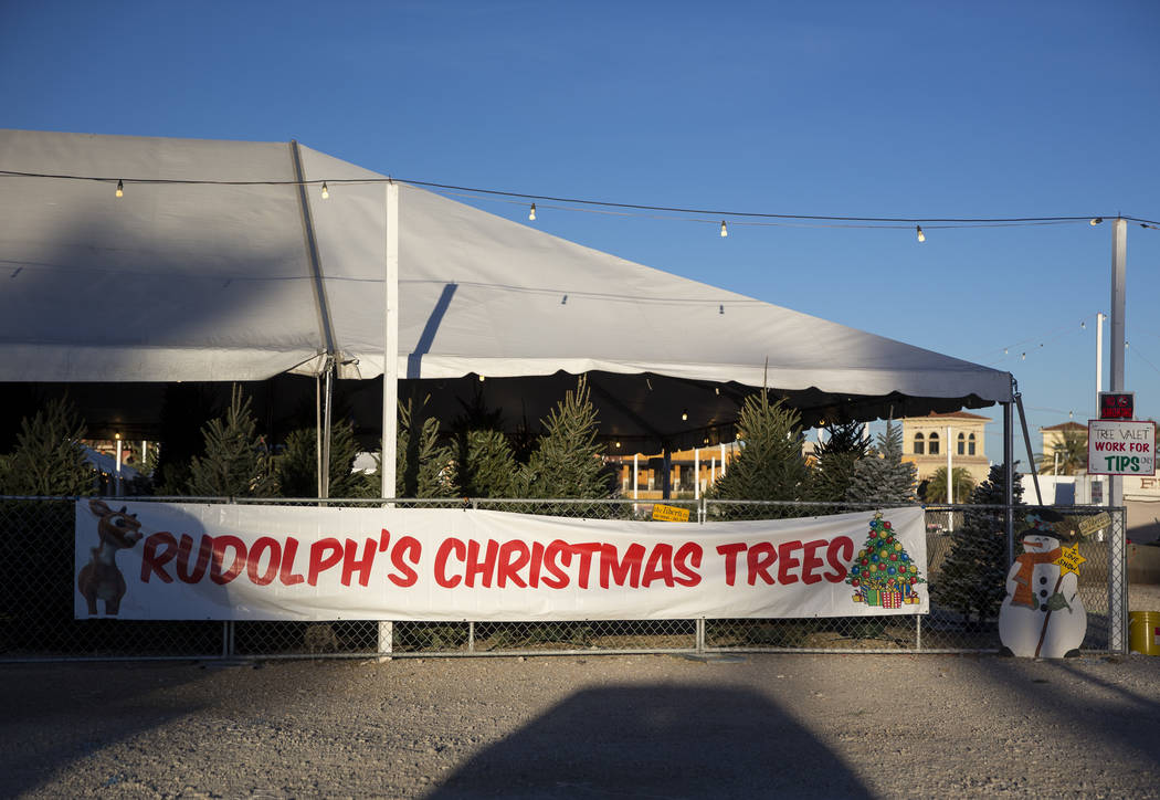 Rudolph's Christmas Trees located at 510 S. Rampart Boulevard in Las Vegas on Wednesday, Dec. 1 ...