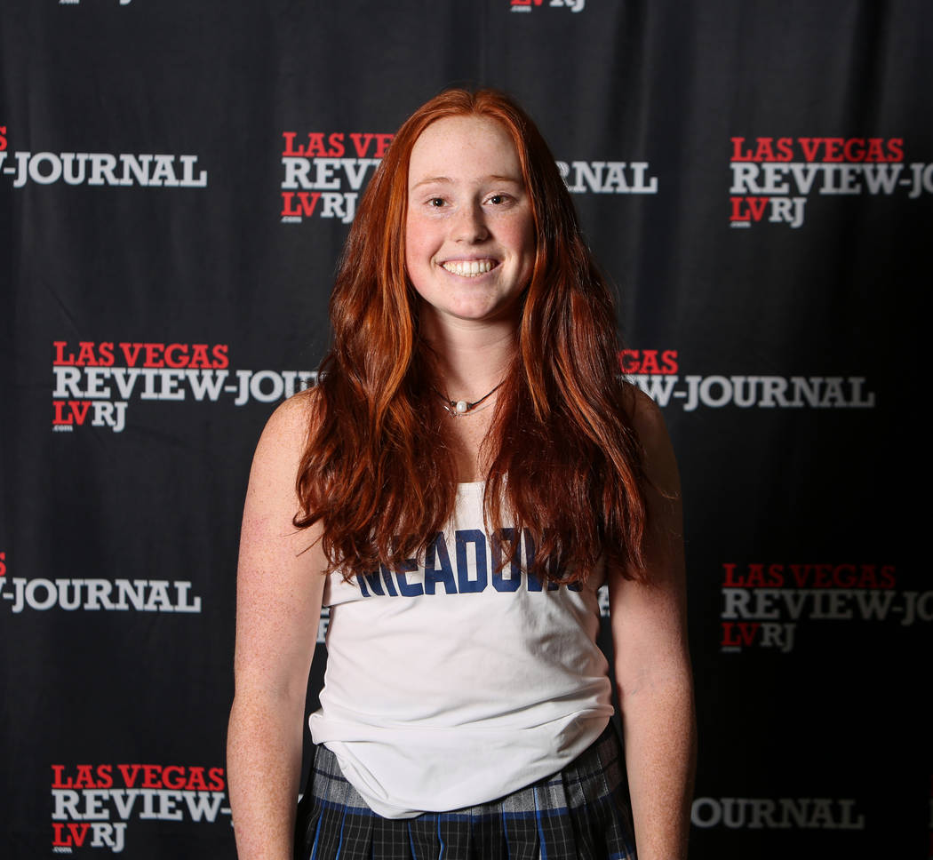 The Meadows' Lindsey Hofflander is a member of the Nevada Preps all-state girls tennis team.