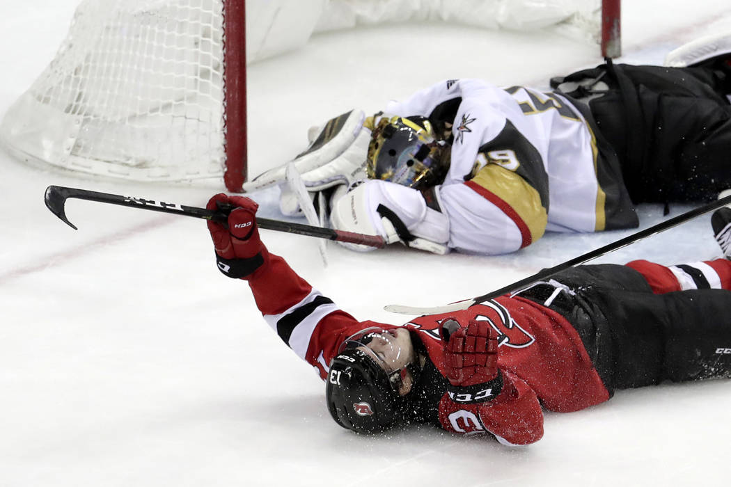 Golden Knights blow lead, lose to Devils 5-4 in overtime, Golden  Knights/NHL