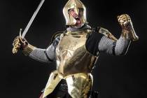 Lee Orchard, the Golden Knight, at the Review-Journal studio on Friday, Dec. 14, 2018, in Las V ...