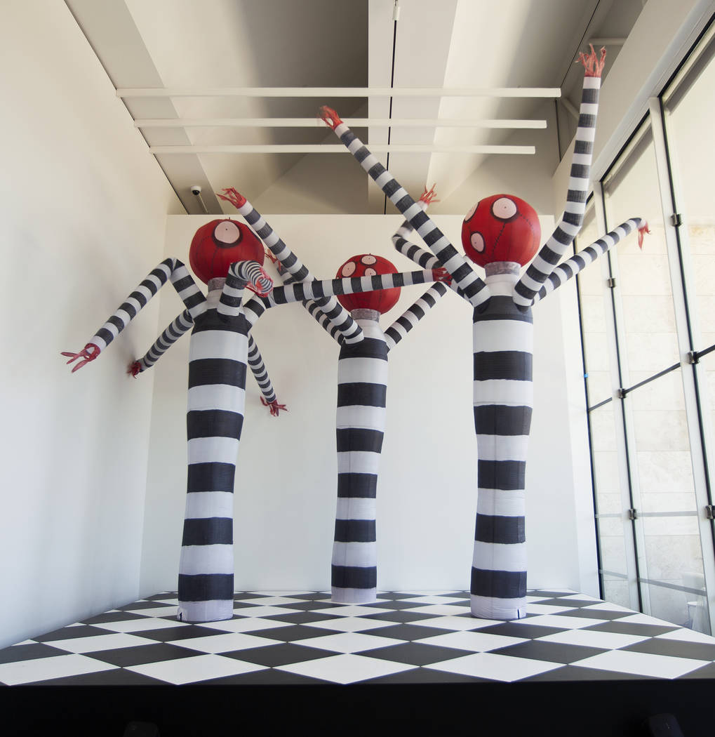 "Tim Burton @ the Neon Museum" will be an exhibition of Burton's original artwork beginning in October 2019. These images are representative of the sort of large-scale sculptures and installations ...