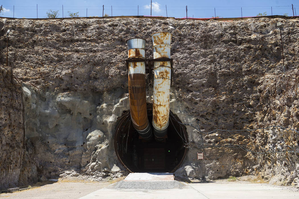 The south portal of Yucca Mountain near Mercury on Saturday, July 14, 2018. Chase Stevens Las Vegas Review-Journal @csstevensphoto