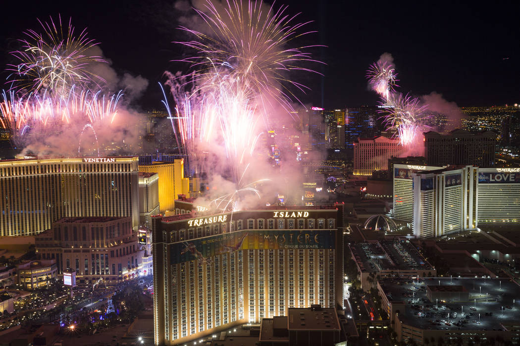 Here’s where to watch NYE fireworks in Las Vegas New Year’s Eve Las
