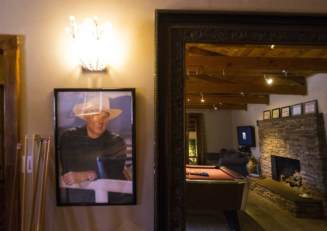 A portrait of brothel owner Dennis Hof at the Love Ranch brothel in Crystal, just north of Pahrump, on Friday, July 20, 2018. Chase Stevens Las Vegas Review-Journal @csstevensphoto