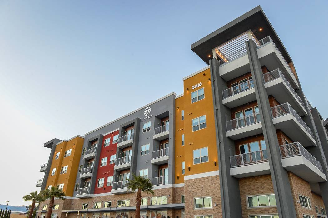 The Lotus apartment complex in Las Vegas' Chinatown area is seen Monday, Nov. 12, 2018. Caroline Brehman/Las Vegas Review-Journal
