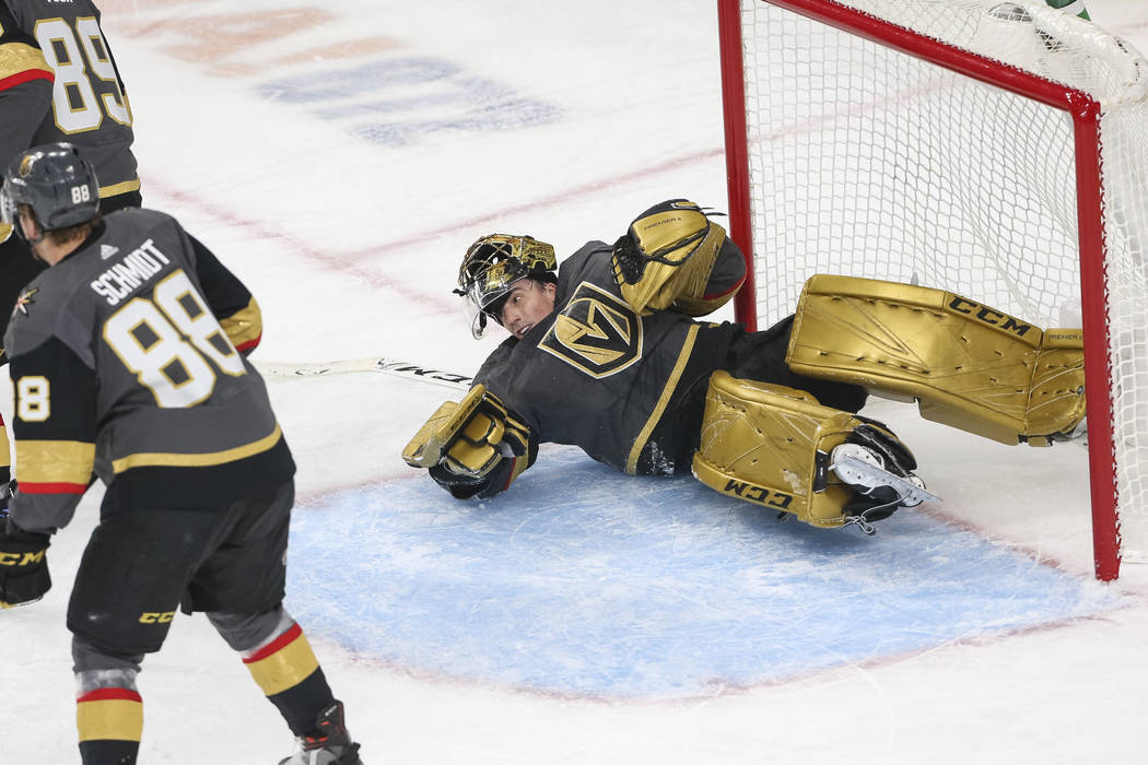 Marc-Andre Fleury turns back clock with new solid gold pads - The Athletic