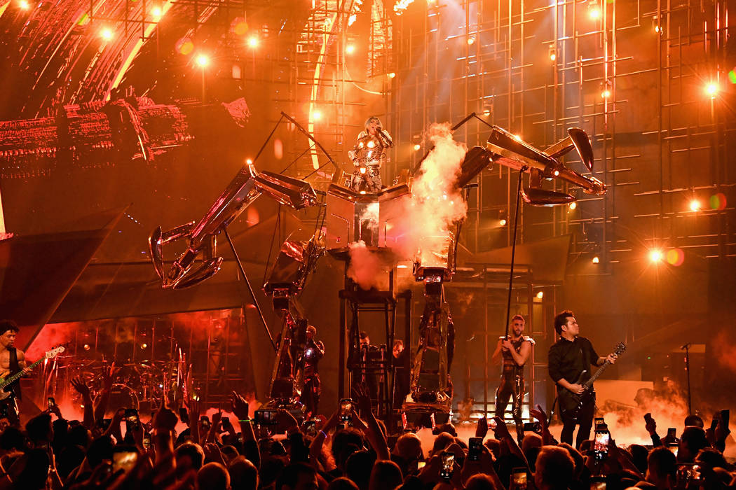 LAS VEGAS, NV - DECEMBER 28: (EXCLUSIVE COVERAGE) Lady Gaga performs during her 'ENIGMA' residency at Park Theater at Park MGM on December 28, 2018 in Las Vegas, Nevada. (Photo by Kevin Mazur/Ge ...