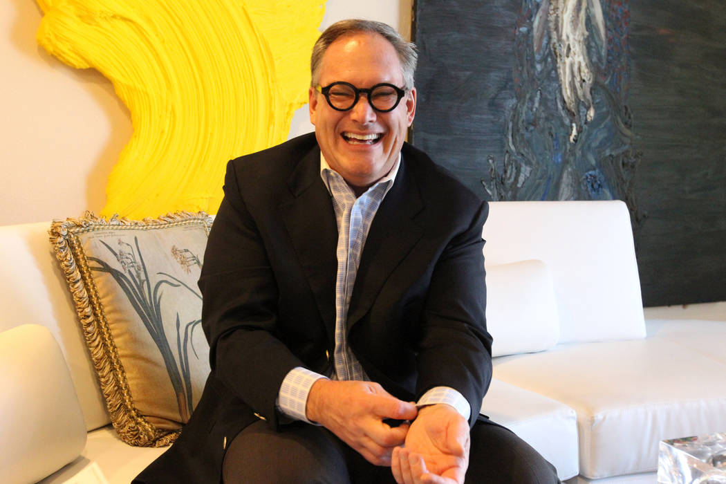 Patrick Duffy, longtime local art collector and newly appointed CEO of the Nevada School of the Arts, at his Las Vegas home Wednesday, April 4, 2018. K.M. Cannon Las Vegas Review-Journal @KMCannon ...