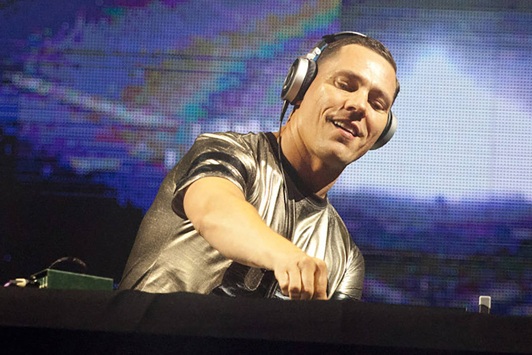 DJ Tiesto performs during a concert at the Presidente Festival at the Olympic Stadium in Santo Domingo, Dominican Republic on Oct. 3, 2014. DJ Tiesta join Afrojack, David Guetta and other EDM act ...