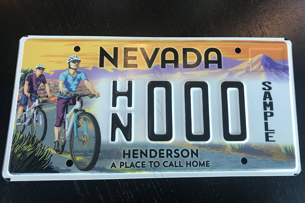 Henderson specialized license plate available Feb. 19 at DMV