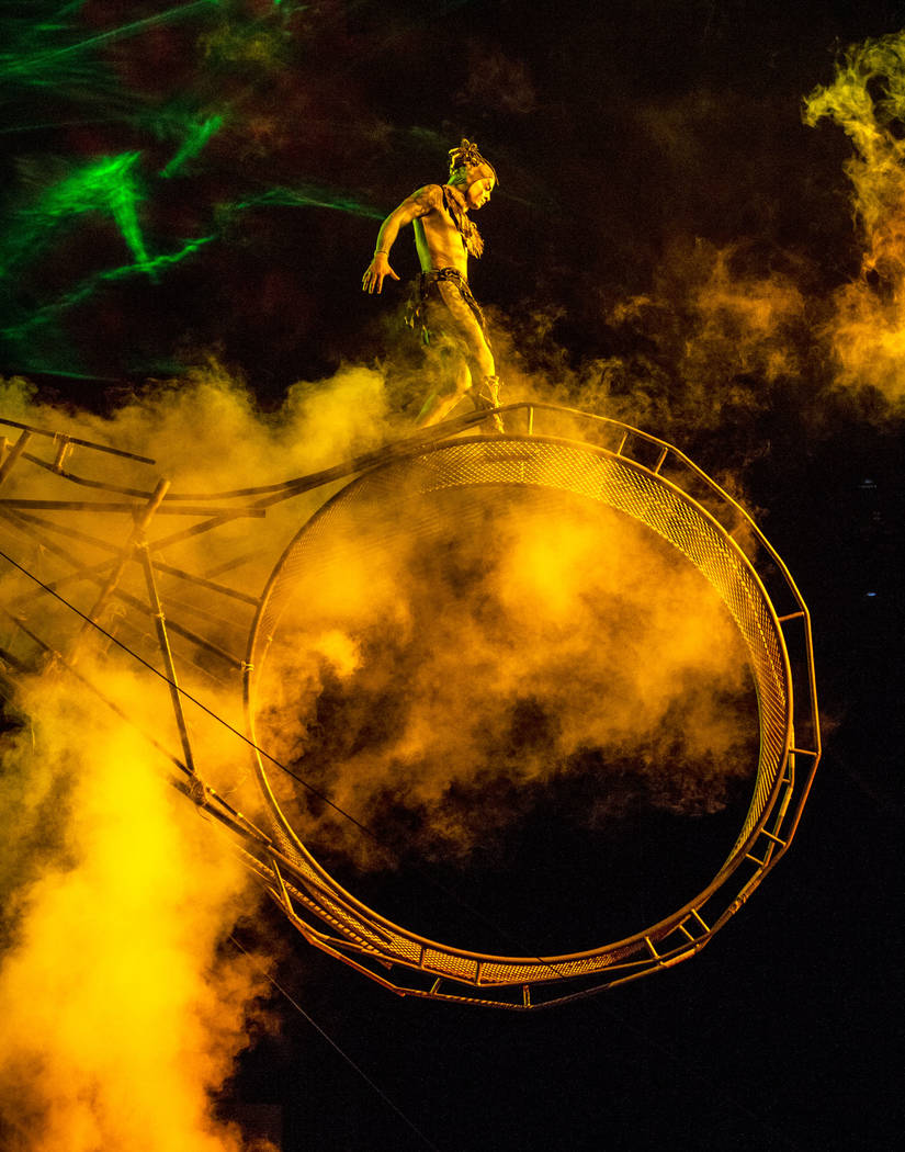 A look at an act in "Celestia." The acrobatic production show opens Jan. 30, 2019. (Intrigue Shows)
