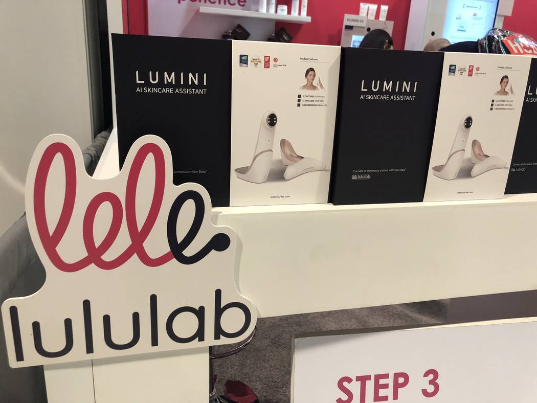 Lumini by Lululabs can diagnose your skin's condition in just ten seconds. (Janna Karel Las Vegas Review-Journal)