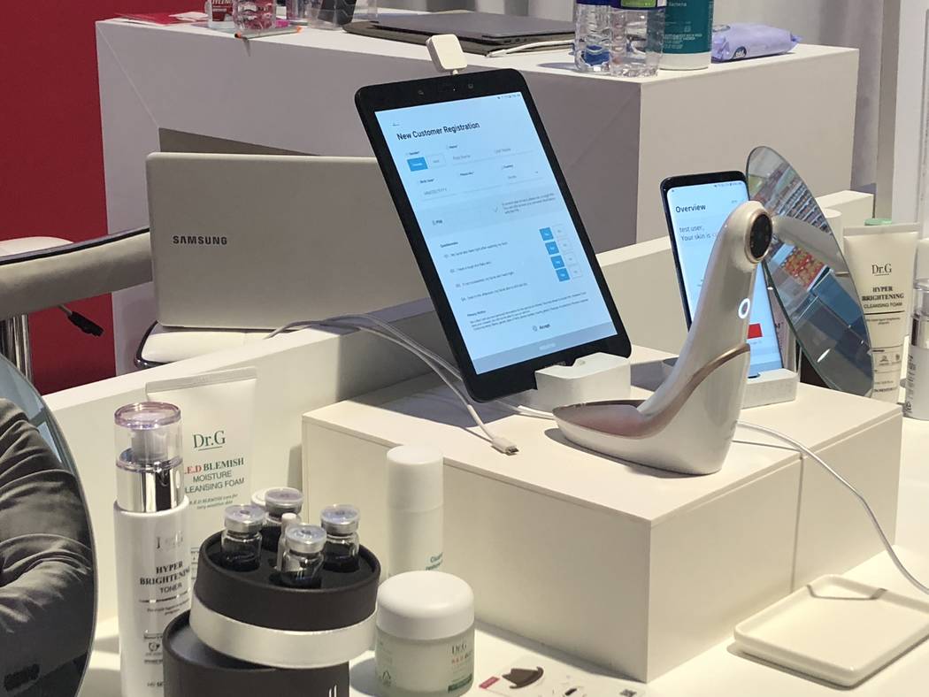 Lumini by Lululabs can diagnose your skin's condition in just ten seconds. (Janna Karel Las Vegas Review-Journal)