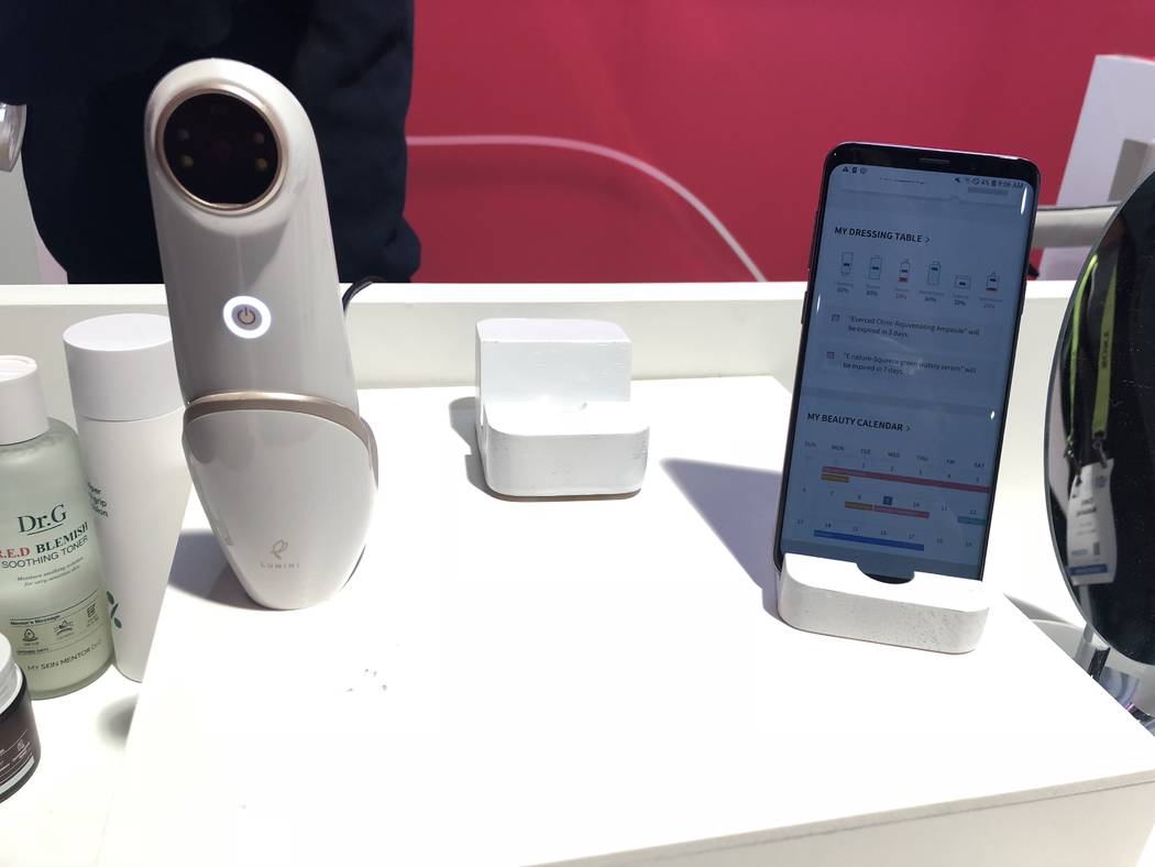 Lumini by Lululabs can diagnose your skin's condition in just ten seconds. (Janna Karel Las Vegas Review-Journal)