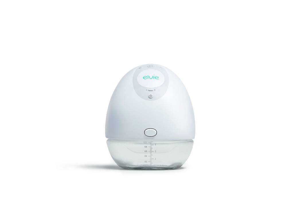 The Elvie breast pump fits into your bra to quietly and discreetly pump milk. Courtesy of Elvie.
