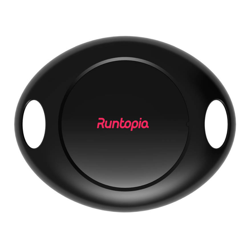 The Runtopia Running Genie attaches to the shoelaces on a running shoe and tracks 11 metrics. Courtesy of Codoon.
