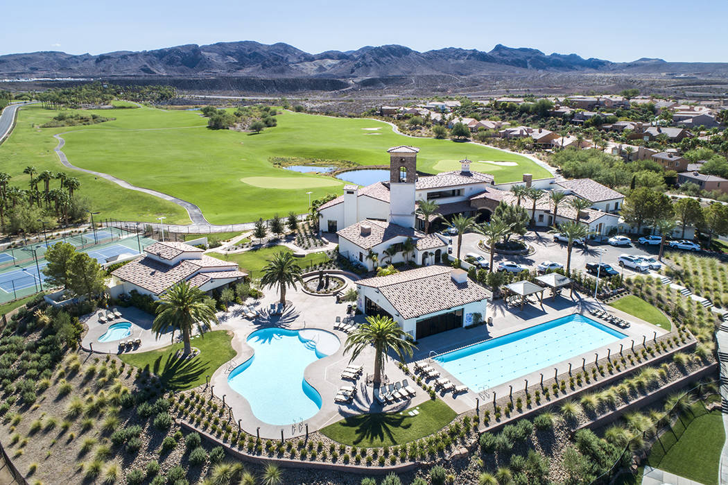 The Lake Las Vegas Sports Club is near Varenna, Pulte Homes’ new all