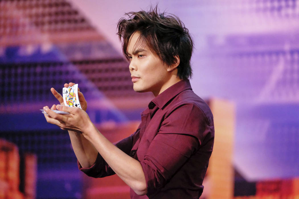 Shin Lim performs in "America's Got Talent. (Photo by: Trae Patton/NBC)
