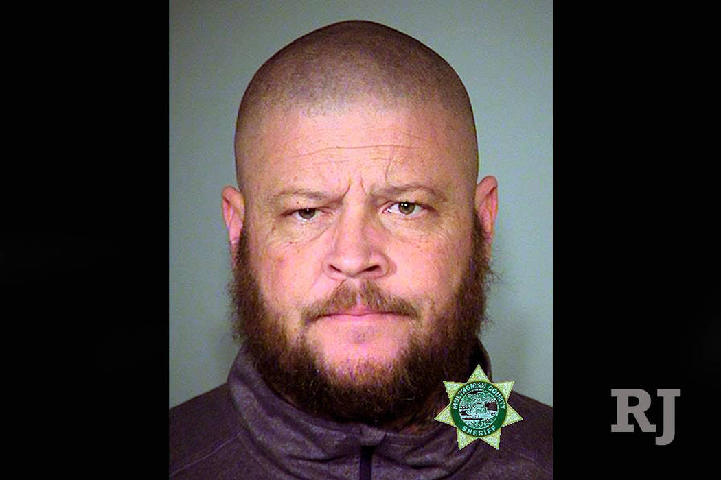 This file photo provided by the Multnomah County Sheriff's Office on Jan. 27, 2016, shows Brian Cavalier. The former bodyguard for Nevada rancher Cliven Bundy has become the last person sentenced ...