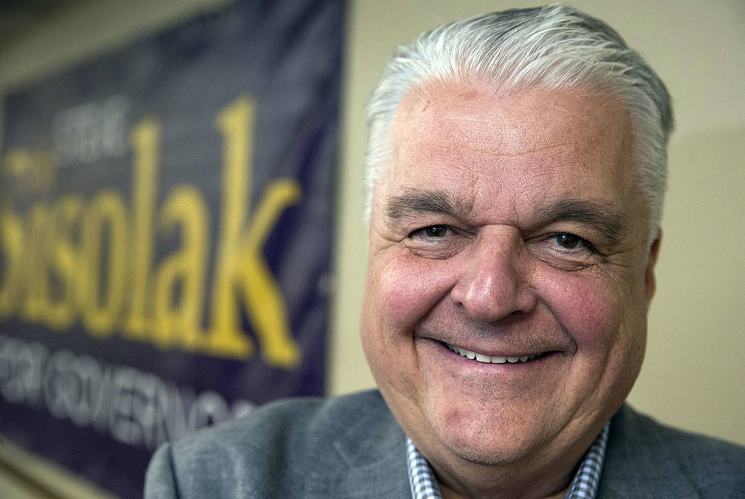 Gov. Steve Sisolak. (Richard Brian Las Vegas Review-Journal @vegasphotograph)