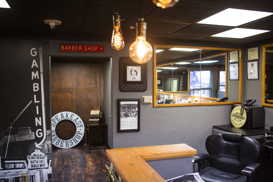 Las Vegas barbershop pays tribute to grandfather, classic times, Downtown, Local