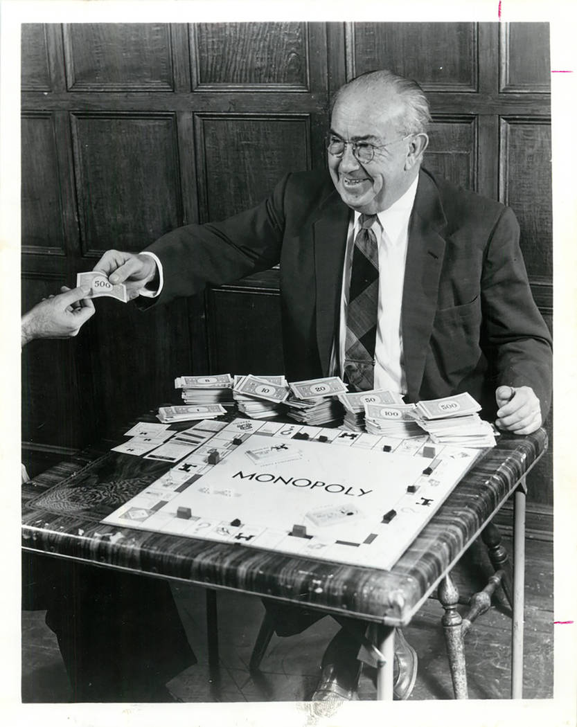 Charles B. Darrow, 72, is seen in an undated photo after inventing a  version of the game “Monopoly” that he sold to Parker Brothers. (Courtesy)  | Las Vegas Review-Journal