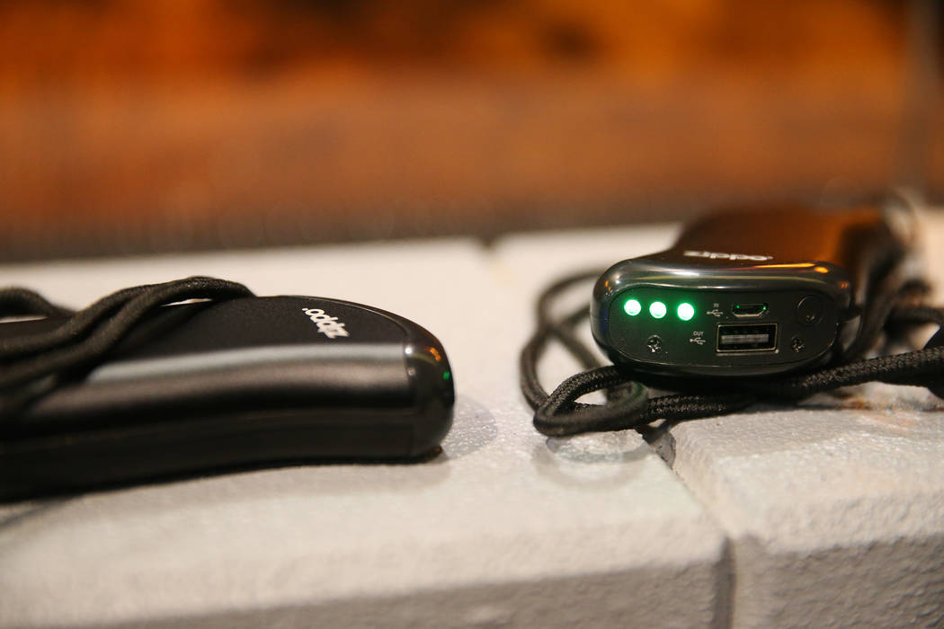 The Zippo rechargeable hand warmer on display during the SHOT Show at the Sands Expo Convention Center in Las Vegas, Tuesday, Jan. 22, 2019. Erik Verduzco/Las Vegas Review-Journal) @Erik_Verduzco