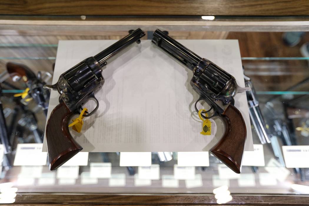 The Cimarron Firearms booth at SHOT Show on Thursday, Jan. 24, 2019. Todd Prince/Las Vegas Review-Journal