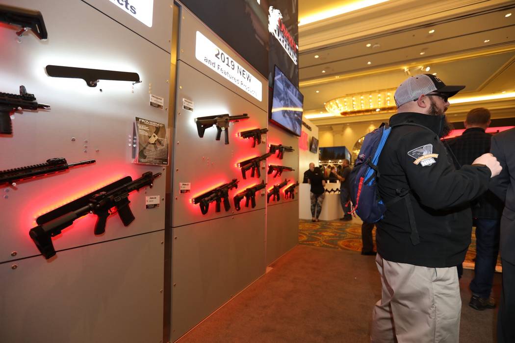 The Cimarron Firearms booth at SHOT Show on Thursday, Jan. 24, 2019. Todd Prince/Las Vegas Review-Journal