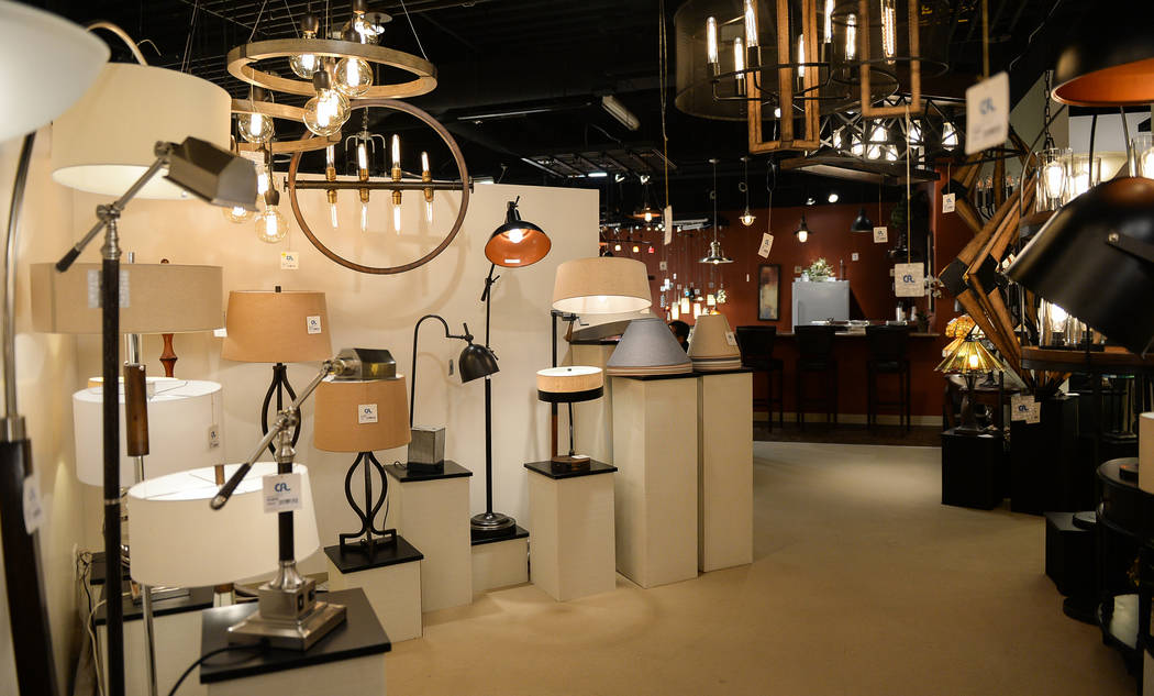 The CA Lighting & Accessories exhibit during the second day of the Las Vegas Market held at the World Market Center in Las Vegas, Monday, Jan. 28, 2019. Caroline Brehman/Las Vegas Review-Journal