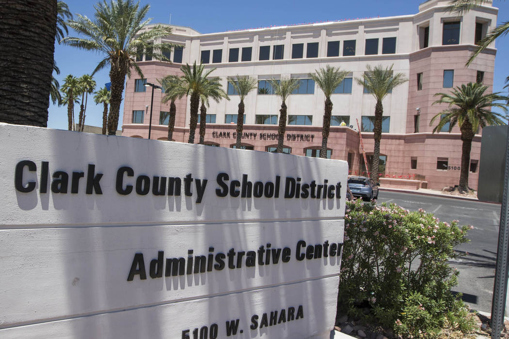 Clark County School District administration building (Richard Brian/Las Vegas Review-Journal) @vegasphotograph