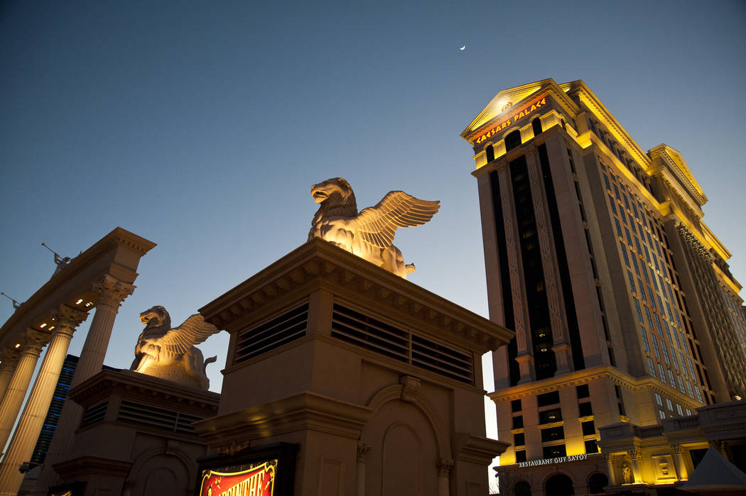 The exterior of Caesars Palace hotel-casino in Las Vegas, Thursday, Feb. 14, 2013. (Martin S. Fuentes/Las Vegas Reveiw-Journal)