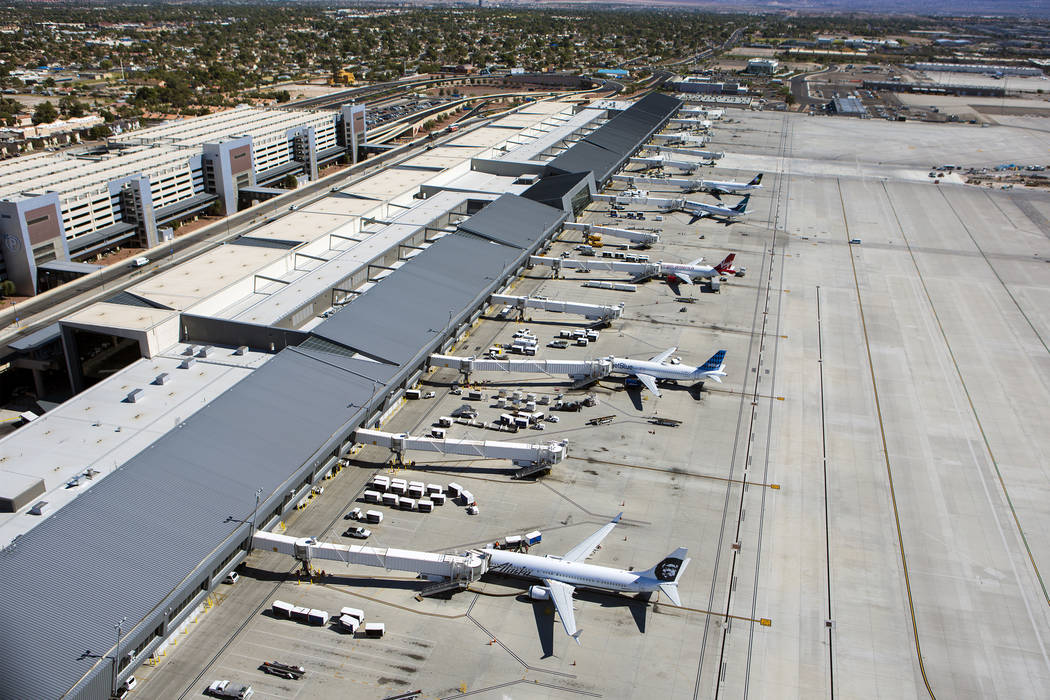 A view of McCarran International Airport Terminal 3. (Jeff Scheid/Las Vegas Review-Journal)