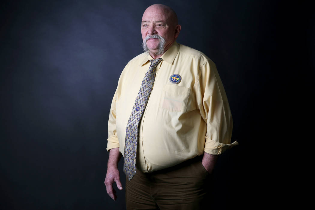 Michael Yates, a Blue Water Navy Vietnam veteran, is photographed at the Las Vegas Review-Journal in Las Vegas, Thursday, Jan. 31, 2019. (Erik Verduzco/Las Vegas Review-Journal) @Erik_Verduzco