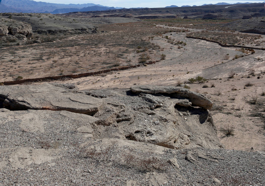 Gypsum Point at Lake Mead National Recreation Area as seen on January 25, 2019. (Michael Quine/Las Vegas Review-Journal) @Vegas88s