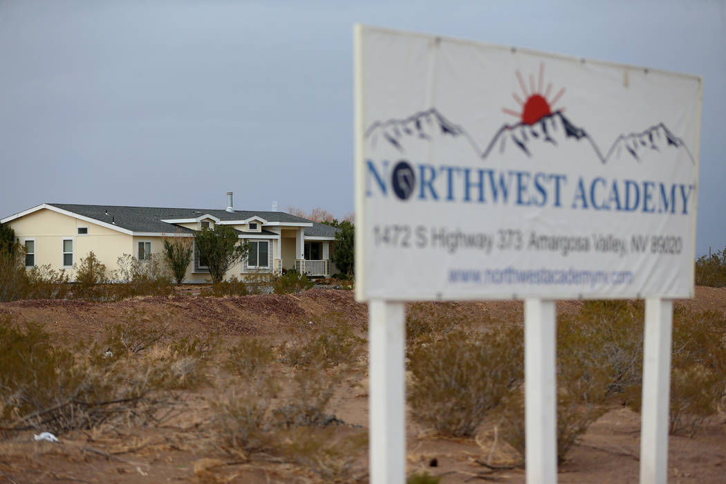 A house on the property of Northwest Academy in Amargosa Valley, Saturday, Feb. 2, 2019. (Erik Verduzco/Las Vegas Review-Journal) @Erik_Verduzco