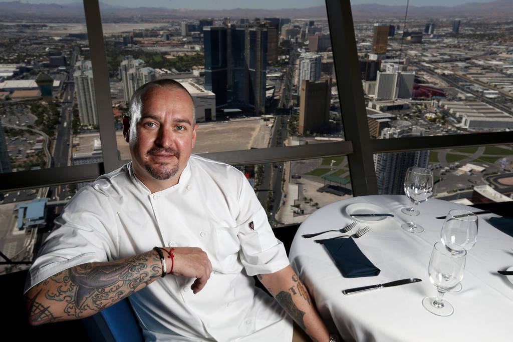 Chef Johnny Church, corporate executive chef at Golden Entertainment, Inc., at Top of the World restaurant at Stratosphere in Las Vegas Friday, June 22, 2018. K.M. Cannon Las Vegas Review-Journal ...