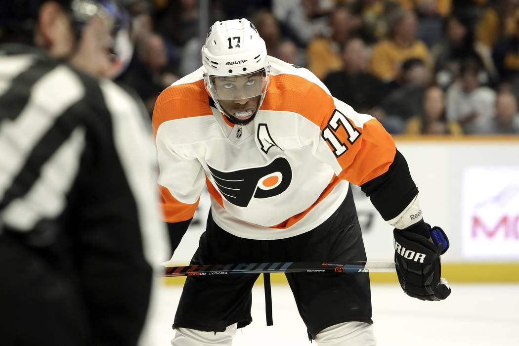 Flyers' Wayne Simmonds is trying to add some color to hockey