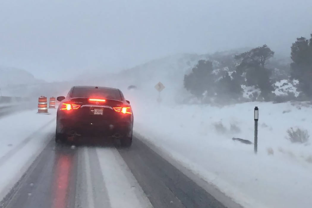 Las Vegas gets chilly as winter storm brings snow, strong winds Las Vegas ReviewJournal
