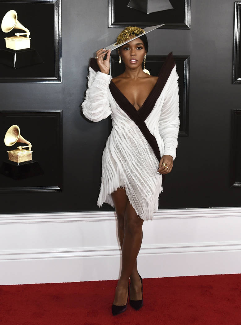 Janelle Monae arrives at the 61st annual Grammy Awards at the Staples Center on Sunday, Feb. 10, 2019, in Los Angeles. (Photo by Jordan Strauss/Invision/AP)