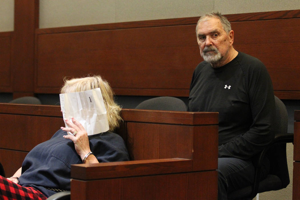 at the Regional Justice Center in Las Vegas, Thursday, Feb. 14, 2019. Marcel Chappuis and his wife, Patricia, are operators of Northwest Academy in Amargosa Valley and are facing 43 counts each of ...