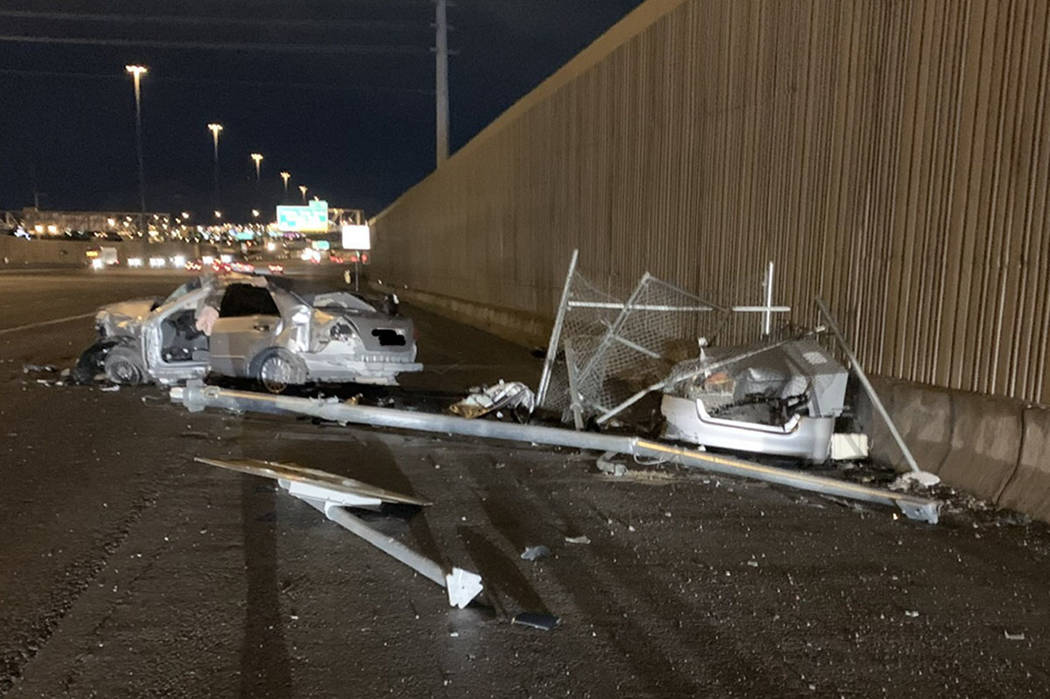 Las Vegas crash on US 95 kills driver, injures passenger Las Vegas
