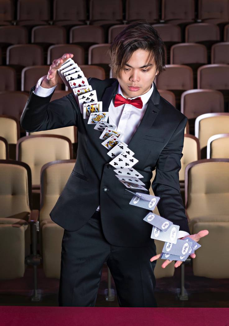 Master magician Shin Lim, champion of Season 14 of “America’s Got Talent,” headlines Terry Fator Theater at The Mirage this summer. (Louis Aslarona)