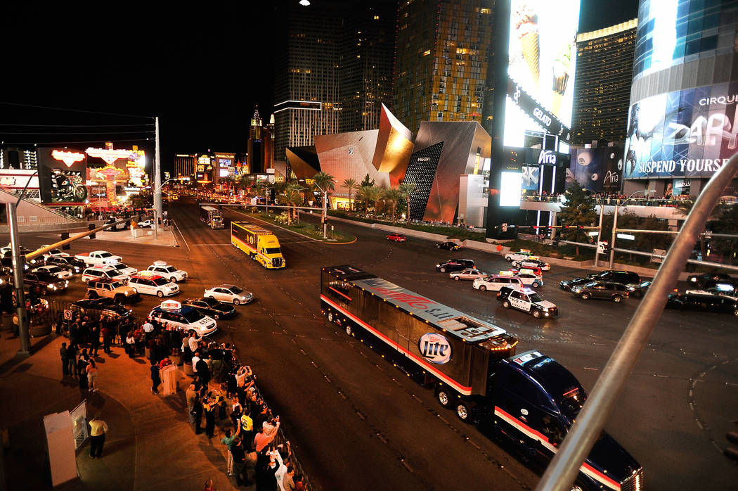 NASCAR Hauler Parade returns to Las Vegas Strip Las Vegas ReviewJournal