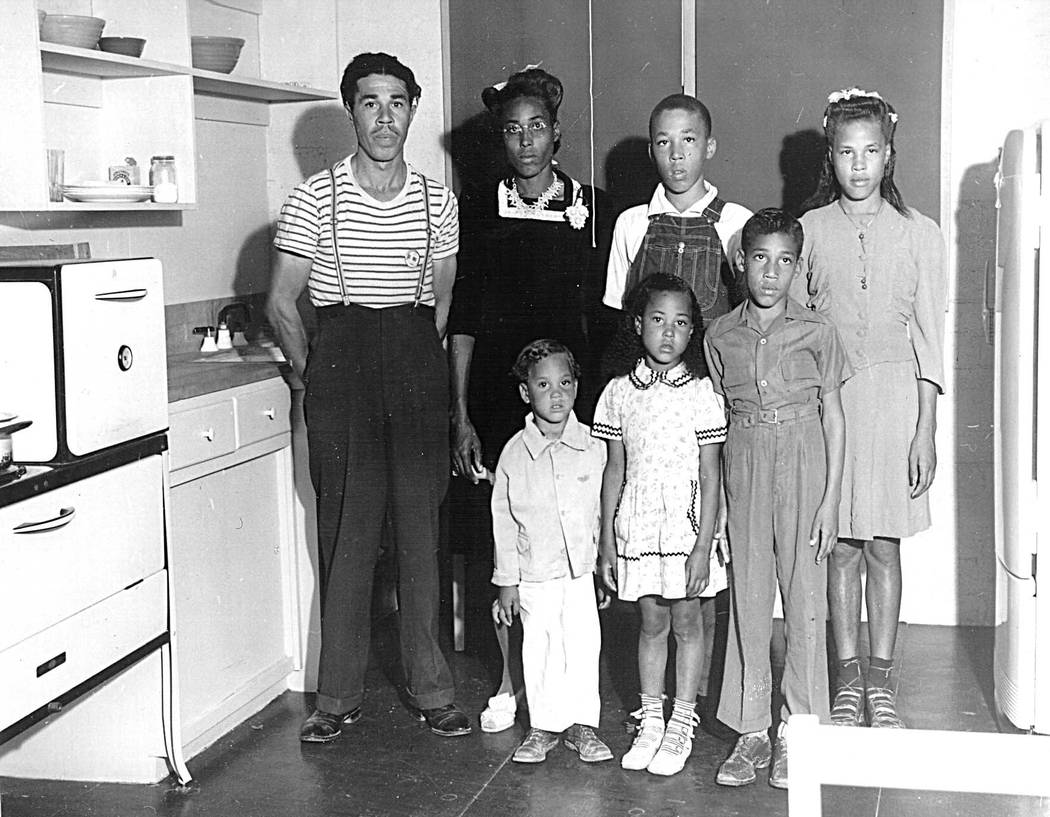 The Williams family was the first black family to move into Carver Park in Henderson Pictured from left to right: Robert C. Williams, Mrs. Rosie Lee Williams, Theodore, 14, Cleopatra, 13, Roscoe, ...