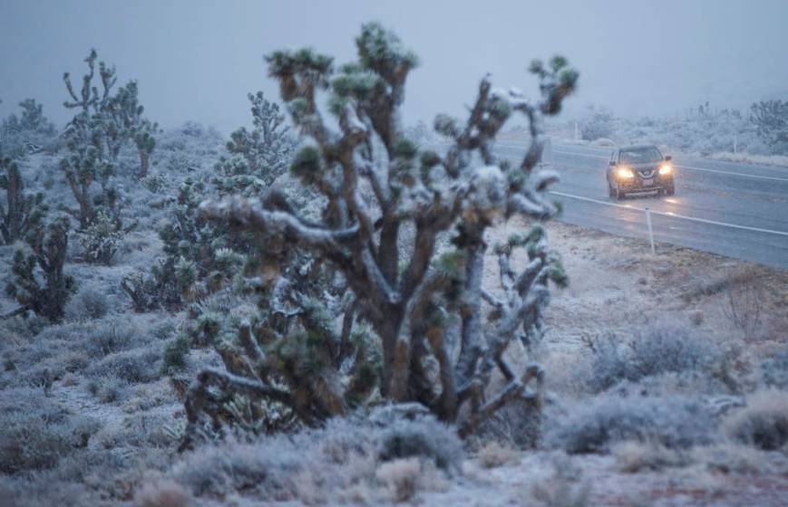 Snow in Las Vegas Las Vegas Snow 2019 LVRJ Las Vegas ReviewJournal